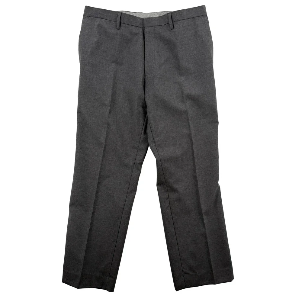 Banana Republic Pants Mens 35x30 Gray Wool Dress Trousers Classic Fit Lined